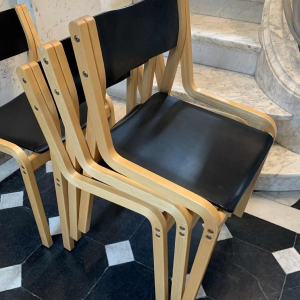 KARI ASIKAINEN for Korhonen Finland Set 6 Scandinavian 1st edition Chairs, 1970