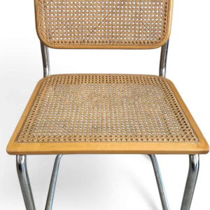 Marcel Breuer, stoel model B32, vlechtwerk en verchroomd stalen frame, ca 1970