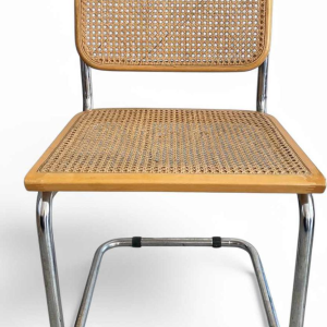 Marcel Breuer, stoel model B32, vlechtwerk en verchroomd stalen frame, ca 1970