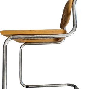 Marcel Breuer, stoel model B32, vlechtwerk en verchroomd stalen frame, ca 1970