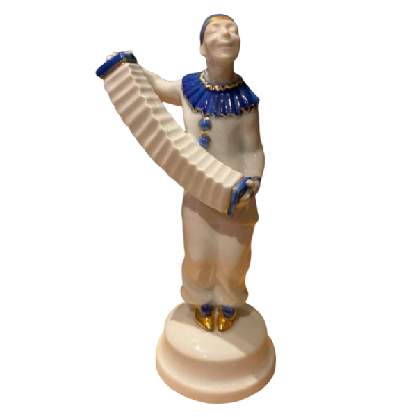 Porcelain musician clown by Rosenthal