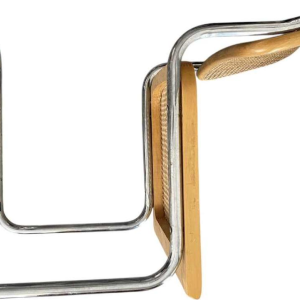 Marcel Breuer, stoel model B32, vlechtwerk en verchroomd stalen frame, ca 1970