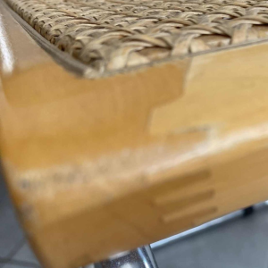 Marcel Breuer, stoel model B32, vlechtwerk en verchroomd stalen frame, ca 1970