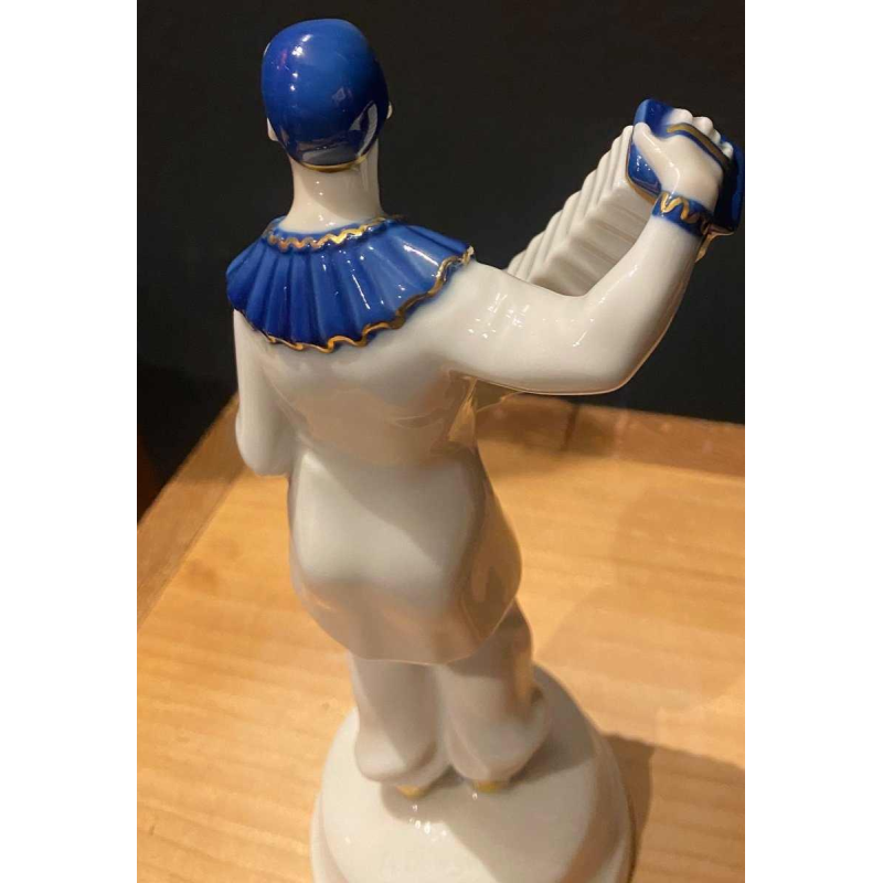 Clown musicien en porcelaine de Rosenthal