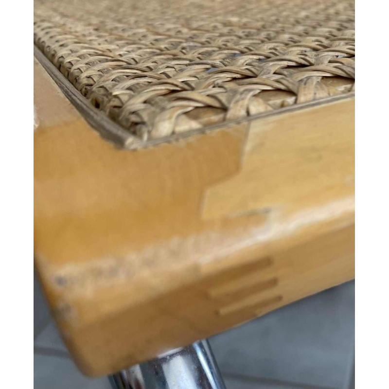 Marcel Breuer, stoel model B32, vlechtwerk en verchroomd stalen frame, ca 1970