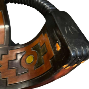 Seat: solid wood sculpture probably produced in Eastern Europe