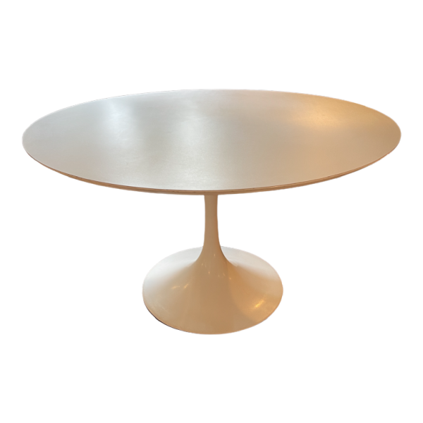 Eero Saarinen, tulip table cast aluminium & laminate vintage edition 1970