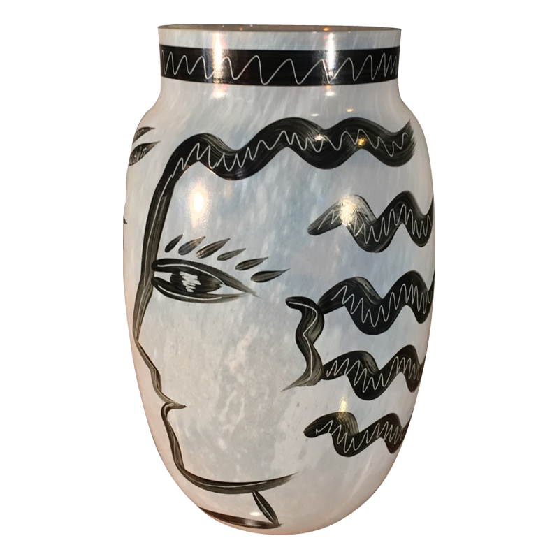 Ulrica Hydman-Vallien "CARAMBA", Kosta Boda Glass (Zweden), circa 1980