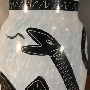 Ulrica Hydman-Vallien "CARAMBA", Kosta Boda Glass (Zweden), circa 1980