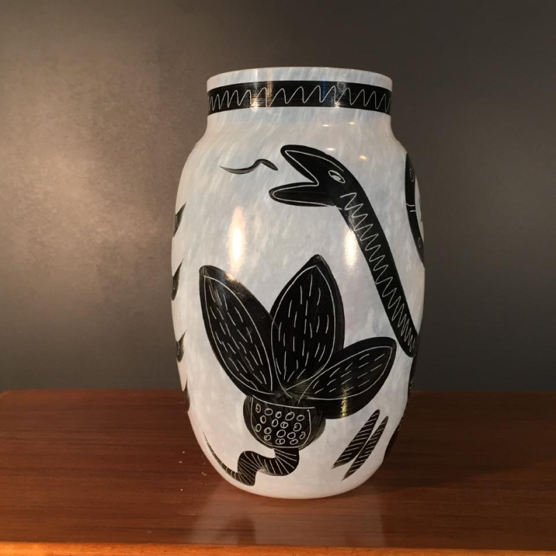 Ulrica Hydman-Vallien "CARAMBA", Kosta Boda Glass (Zweden), circa 1980