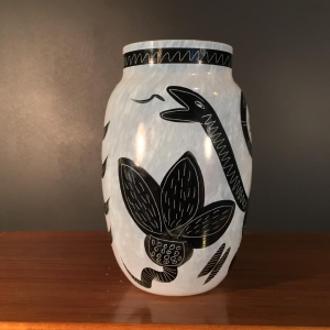 Ulrica Hydman-Vallien "CARAMBA", Kosta Boda Glass (Sweden), circa 1980