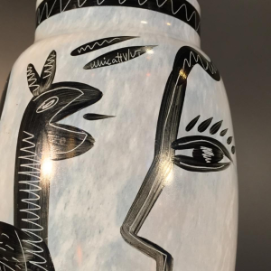 Ulrica Hydman-Vallien "CARAMBA", Kosta Boda Glass (Sweden), circa 1980