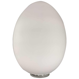 BEN SWILDENS for FONTANA ARTE, 'UOVO' large frosted glass table floor lamp 1972