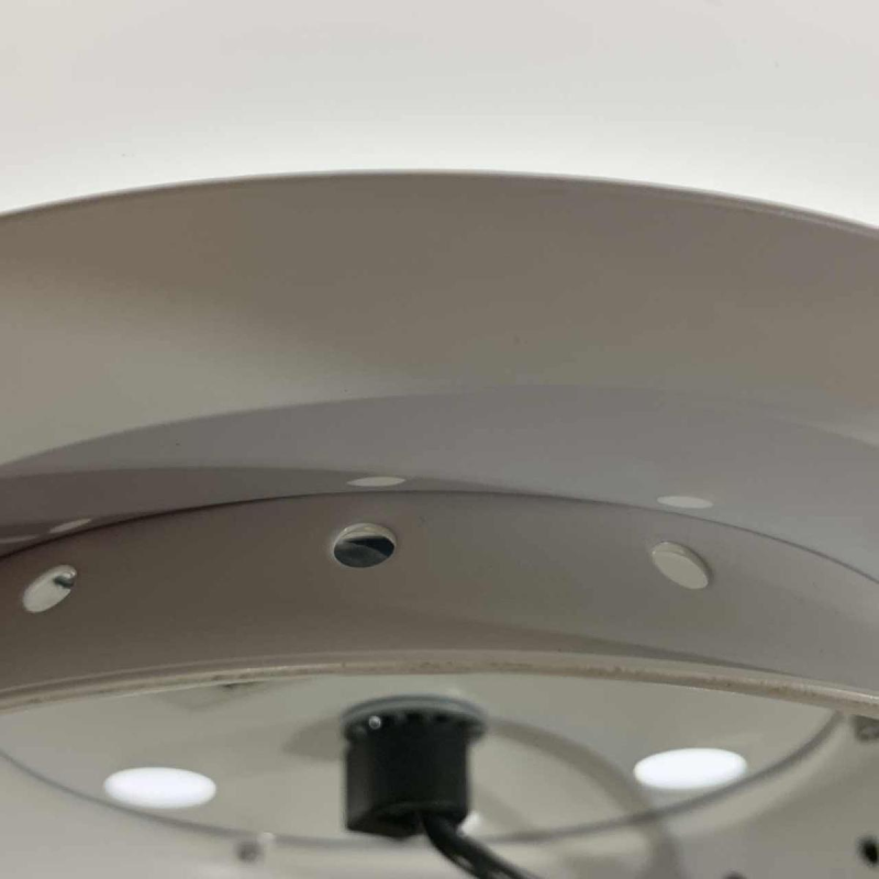 BEN SWILDENS voor FONTANA ARTE, 'UOVO' grote matglazen tafel lamp, 1972