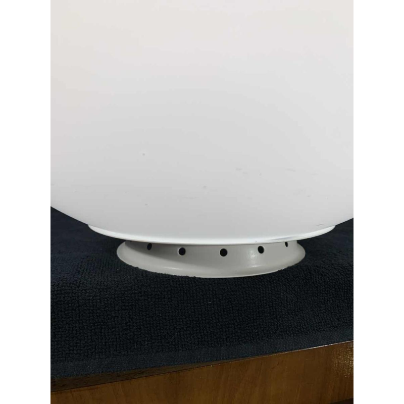 BEN SWILDENS voor FONTANA ARTE, 'UOVO' grote matglazen tafel lamp, 1972