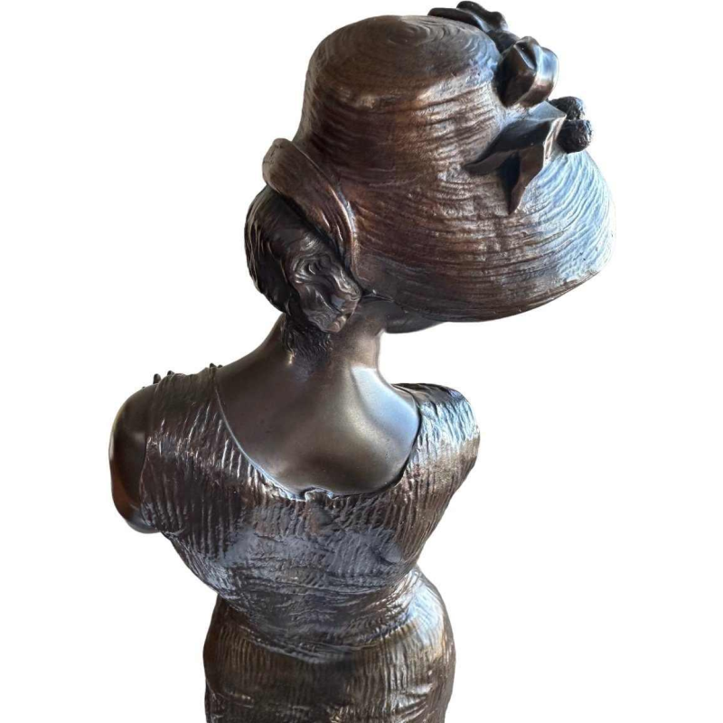 Rare bronze La Baigneuse by Charles Brunin