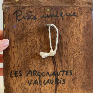 Les Argonautes à Vallauris, miroir aux colombes en céramique, XXe s