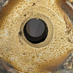 HELMAN (attributed to) outdoor vase / sculpture, Art Nouveau glazed stoneware, ca 1900