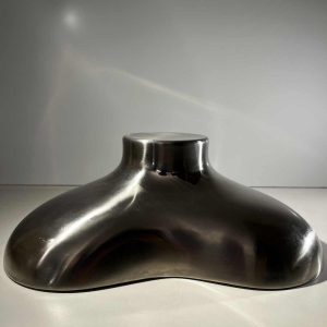 Karim Rashid for Georg Jensen, tripartite dish, stainless steel, Denmark 1970s