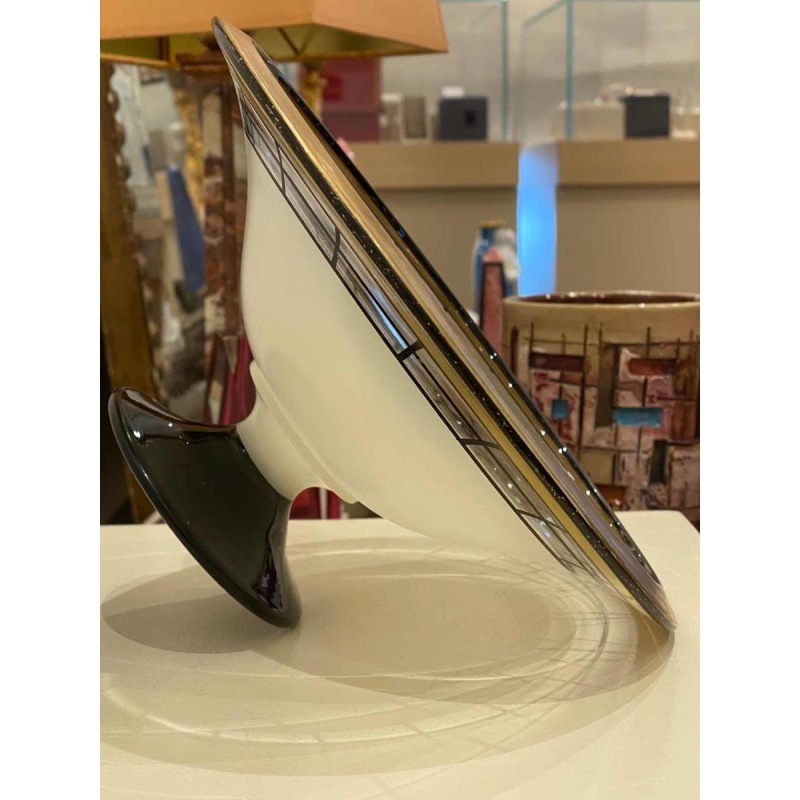 WESTMORELAND GLASS Cie, coupe sur pied / milieu de table Art Déco en verre, ca 1930