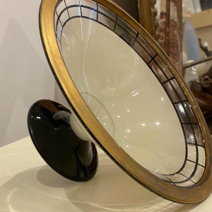 WESTMORELAND GLASS Cie, Art Deco beker op voet / tafelversiering van glas, ca 1930