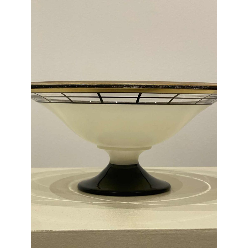 WESTMORELAND GLASS Co., Art Deco glass stemmed cup / centrepiece, ca.1930