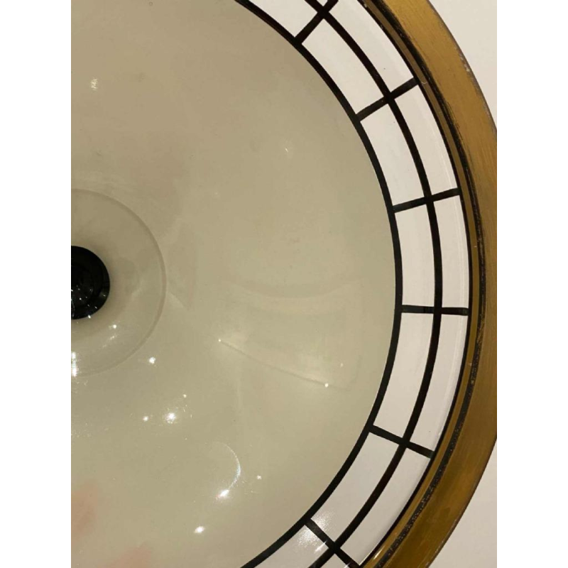 WESTMORELAND GLASS Cie, coupe sur pied / milieu de table Art Déco en verre, ca 1930