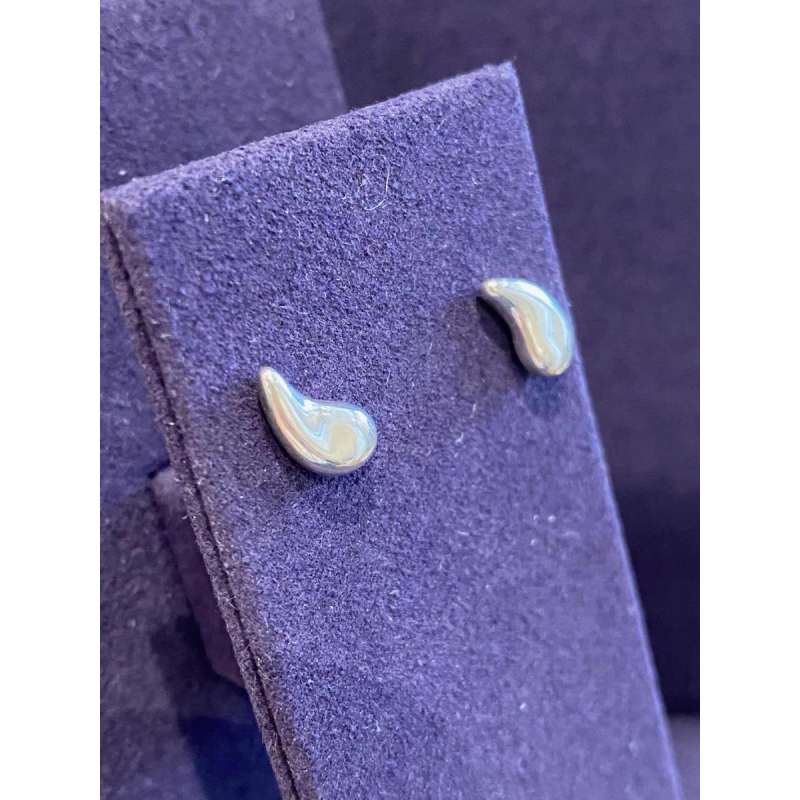 Elsa Peretti (1940-2021) voor Tiffany & Co, “Tranen“ zilver oorbellen