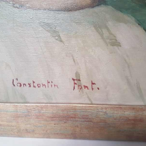 Liggende vrouw door Constantin Font