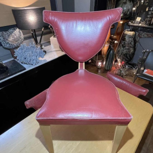 DICK EVERS voor LEOLUX, Memphis Set Tafel 'Xingu' & 4 Stoelen 'Giselle', 1993