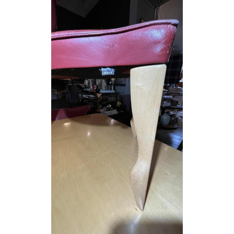 DICK EVERS for LEOLUX, Memphis Set 'Xingu' Table & 4 'Giselle' Chairs, 1993