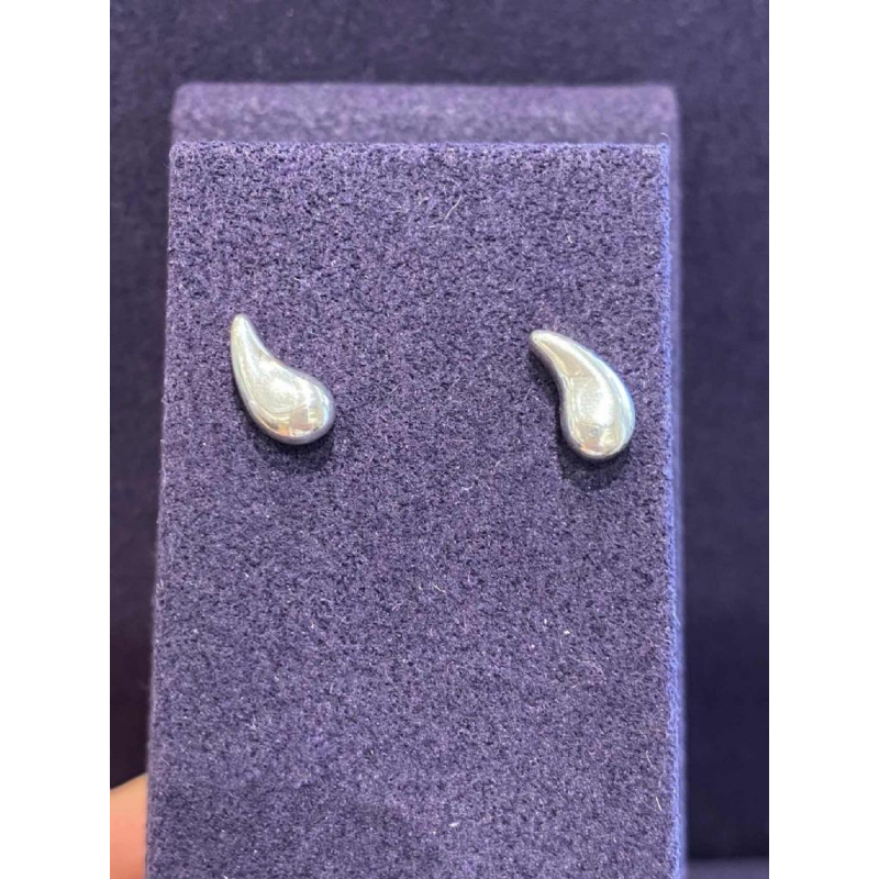 Elsa Peretti (1940-2021) for Tiffany & Co, “larmes“ silver earrings