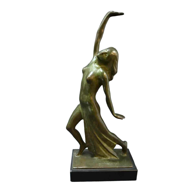 Géo Vindevogel "La Danseuse" sculpture en bronze