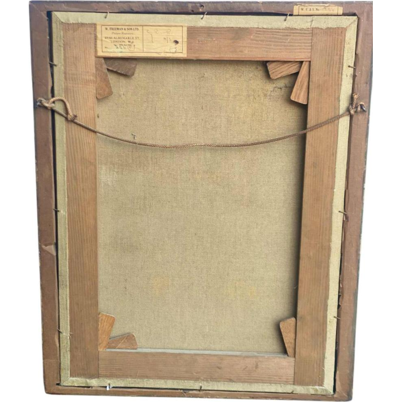 British school Portrait of an officer uniform, feathered headdress and sword, oil on canvas, early 19th c