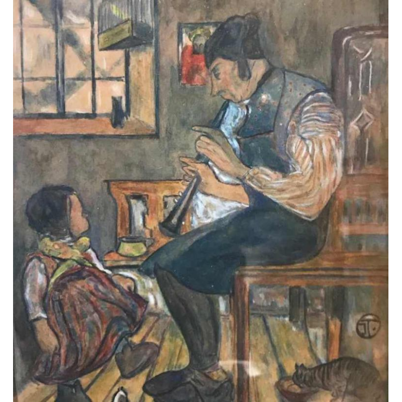 Le joueur de flûte et l'enfant de Ignatus Tashner