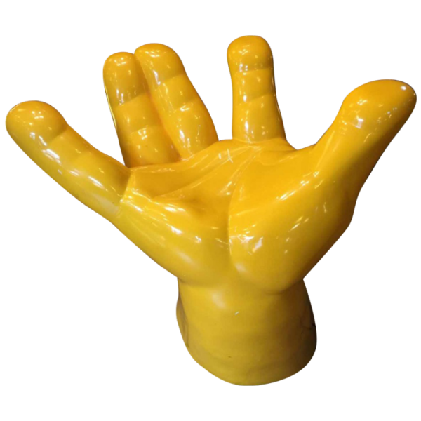 Armchair "Hand" in polyester, unknown designer