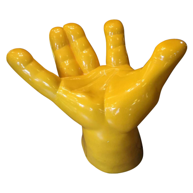 Fauteuil "Hand" in polyester, onbekende ontwerper