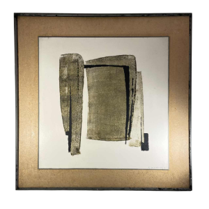 Georges (Géo) De Vlamynck, tableau abstrait, huile sur panneau, ca 1960