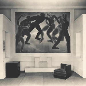 Georges (Géo) De Vlamynck, abstract schilderij, olieverf op paneel, ca 1960