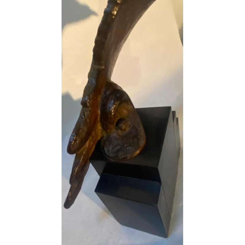 Alexandre Kéléty "The Seagull" Animal bronze Art Deco sculpture