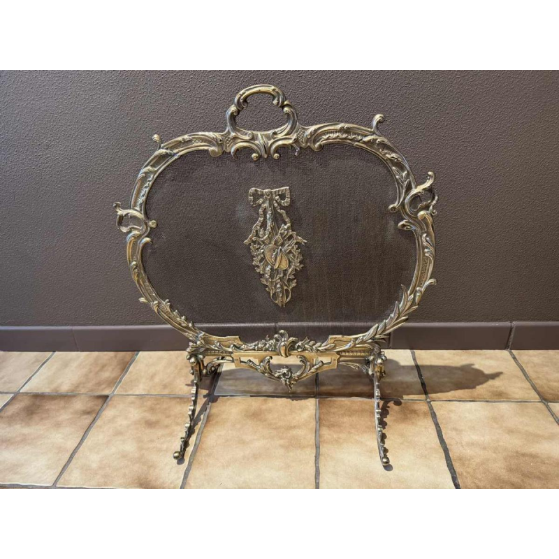 Napoleon III style bronze screen firewall, late 19th century