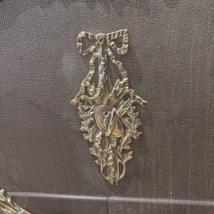 Napoleon III style bronze screen firewall, late 19th century