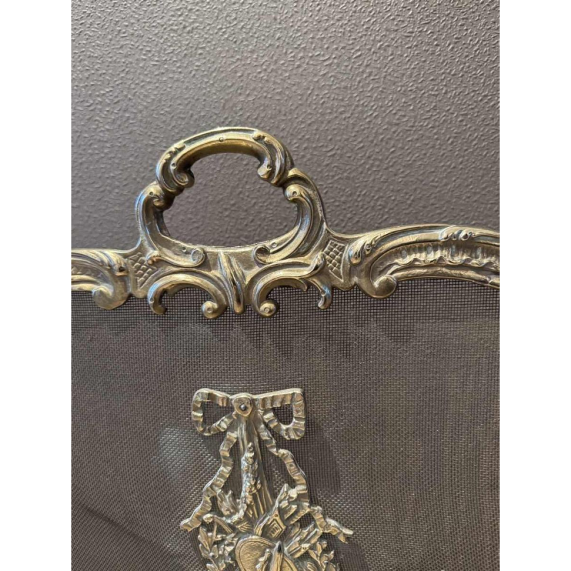 Napoleon III style bronze screen firewall, late 19th century