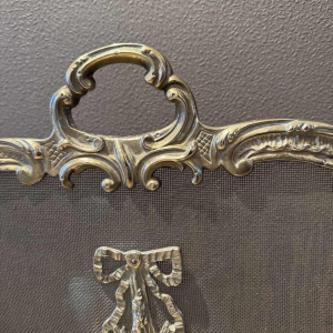Napoleon III style bronze screen firewall, late 19th century