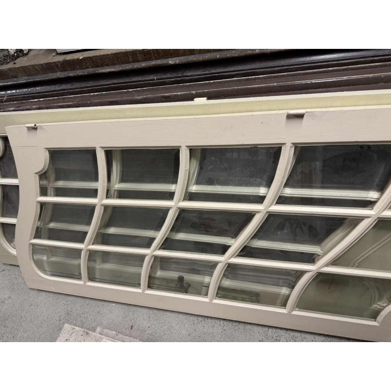 Lodewijk XV stijl dubbele getoogde glazen deur, facet geslepen glas, 20e eeuw