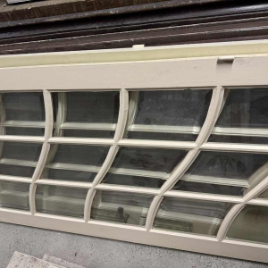 Lodewijk XV stijl dubbele getoogde glazen deur, facet geslepen glas, 20e eeuw