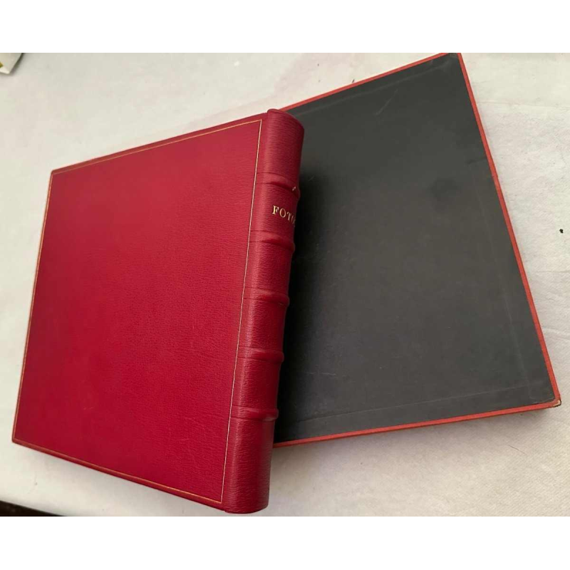 Art Deco leather-bound photo album