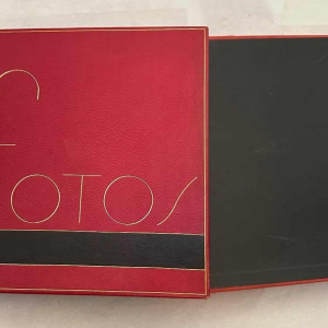 Art Deco leather-bound photo album