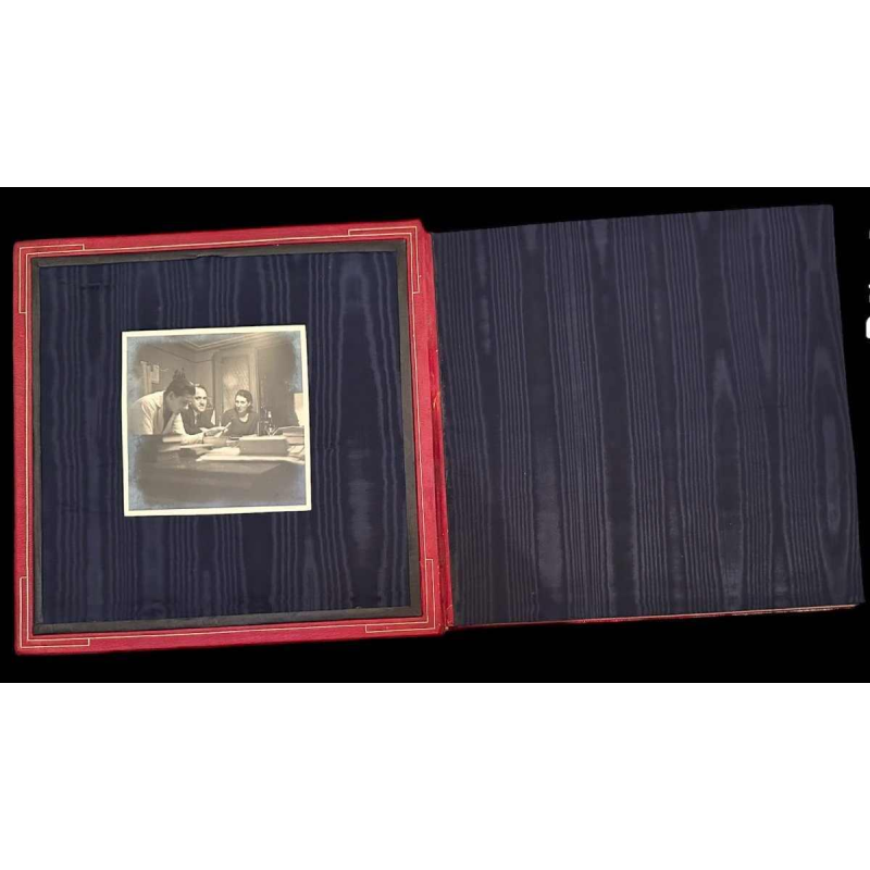 Album photo Art Déco, reliure cuir