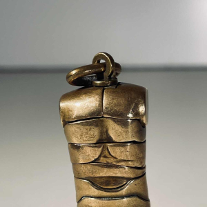 Miguel Berrocal “Micro David” hanger/afneembaar beeldhouwwerk, brons/zilver, ca. 1970